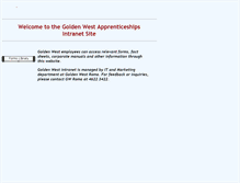 Tablet Screenshot of intranet.goldenwest.org.au